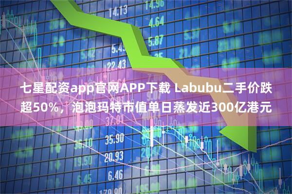 七星配资app官网APP下载 Labubu二手价跌超50%，泡泡玛特市值单日蒸发近300亿港元